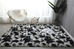 CLEARANCE - Fluffy Large Area Rug - Cow
