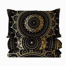 Load image into Gallery viewer, CLEARANCE Mandala Quilt Cover Set - Dark Night