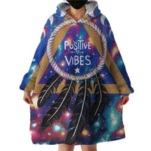 Load image into Gallery viewer, Blanket Hoodie - Positive Vibes (Made to Order)