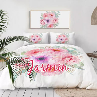 Customised Flowers Quilt Cover Set - Various Styles