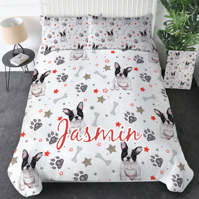 Customised French Bulldog Quilt Cover Set - Various Styles