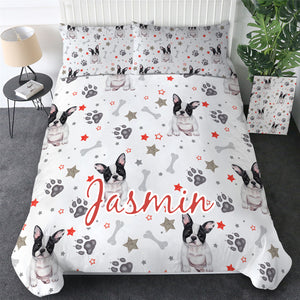 Customised French Bulldog Quilt Cover Set - Various Styles