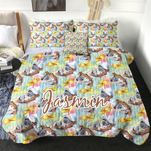 Customised Koala Quilt Cover Set