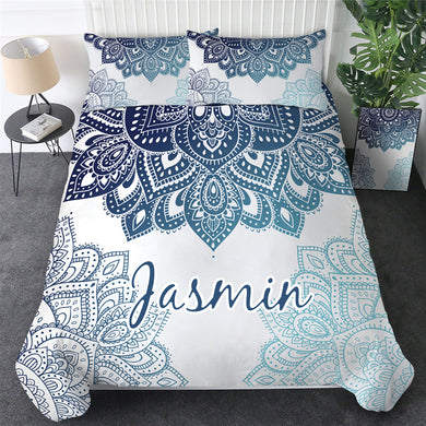 Customised Mandala Quilt Cover Set