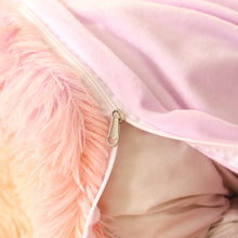 Load image into Gallery viewer, Fluffy Faux Mink &amp; Velvet Fleece Quilt Cover Set - Marble Violet