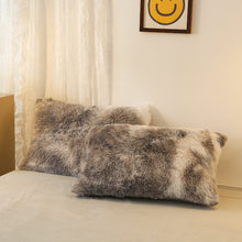 Load image into Gallery viewer, Fluffy Faux Mink &amp; Velvet Fleece Quilt Cover Set - Marble Grey