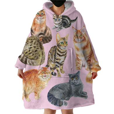 Blanket Hoodie - Cats (Made to Order)