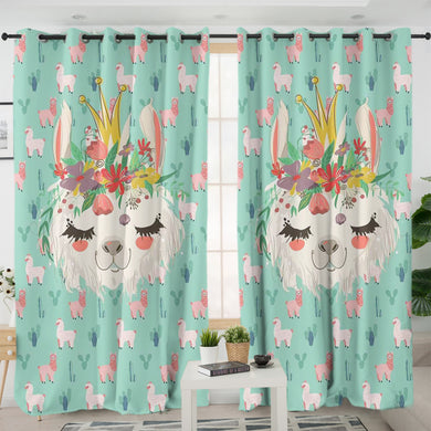 Llama Boho Curtains
