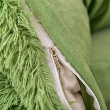 Load image into Gallery viewer, Fluffy Faux Mink &amp; Velvet Fleece Quilt Cover Set - Avocado