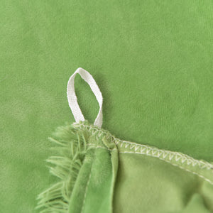 Fluffy Faux Mink & Velvet Fleece Quilt Cover Set - Avocado