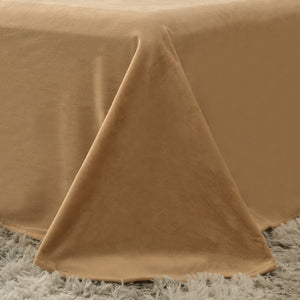 Fluffy Faux Mink & Velvet Fleece Quilt Cover Set - Brown