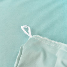 Load image into Gallery viewer, Fluffy Faux Mink &amp; Velvet Fleece Quilt Cover Set - Turquoise