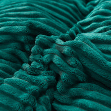 Load image into Gallery viewer, Soft Corduroy Velvet Fleece Quilt Cover Set - Emerald Grey