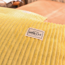 Load image into Gallery viewer, Soft Corduroy Velvet Fleece Quilt Cover Set - Yellow Beige