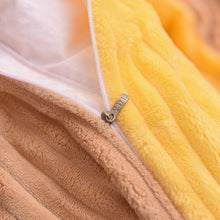 Load image into Gallery viewer, Soft Corduroy Velvet Fleece Quilt Cover Set - Yellow Beige