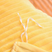 Load image into Gallery viewer, Soft Corduroy Velvet Fleece Quilt Cover Set - Yellow Beige