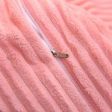 Load image into Gallery viewer, Soft Corduroy Velvet Fleece Quilt Cover Set - Soft Pink
