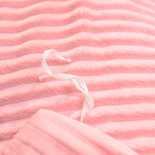 Load image into Gallery viewer, Soft Corduroy Velvet Fleece Quilt Cover Set - Soft Pink