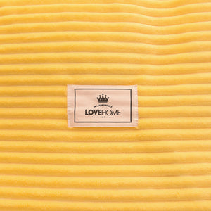 Soft Corduroy Velvet Fleece Quilt Cover Set - Yellow Mellow