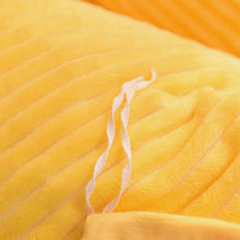 Load image into Gallery viewer, Soft Corduroy Velvet Fleece Quilt Cover Set - Yellow Mellow