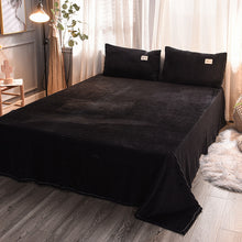 Load image into Gallery viewer, Soft Corduroy Velvet Fleece Quilt Cover Set - Black