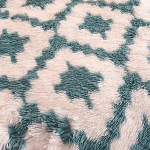 Fluffy Faux Mink & Velvet Fleece Quilt Cover Set - Diamond