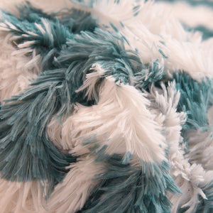 Fluffy Faux Mink & Velvet Fleece Quilt Cover Set - Diamond