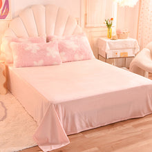 Load image into Gallery viewer, Fluffy Faux Mink &amp; Velvet Fleece Quilt Cover Set - Flower