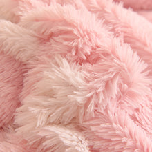 Load image into Gallery viewer, Fluffy Faux Mink &amp; Velvet Fleece Quilt Cover Set - Flower
