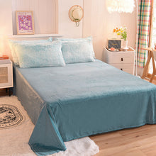 Load image into Gallery viewer, Fluffy Faux Mink &amp; Velvet Fleece Quilt Cover Set - Blue white