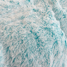 Load image into Gallery viewer, Fluffy Faux Mink &amp; Velvet Fleece Quilt Cover Set - Blue white