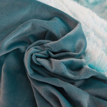 Load image into Gallery viewer, Fluffy Faux Mink &amp; Velvet Fleece Quilt Cover Set - Blue white
