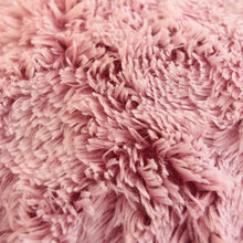 Load image into Gallery viewer, Fluffy Faux Mink &amp; Velvet Fleece Quilt Cover Set - Deep Pink White