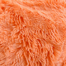 Load image into Gallery viewer, Fluffy Faux Mink &amp; Velvet Fleece Quilt Cover Set - Orange white
