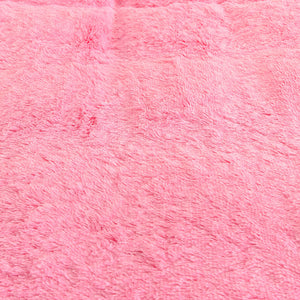 Fluffy Faux Mink & Velvet Fleece Quilt Cover Set - Pink white