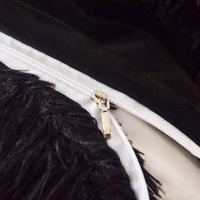 Load image into Gallery viewer, Fluffy Faux Mink &amp; Velvet Fleece Quilt Cover Set - Black