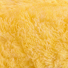 Load image into Gallery viewer, Fluffy Faux Mink &amp; Velvet Fleece Quilt Cover Set - Yellow White