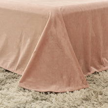 Load image into Gallery viewer, Fluffy Faux Mink &amp; Velvet Fleece Quilt Cover Set - Rose Gold
