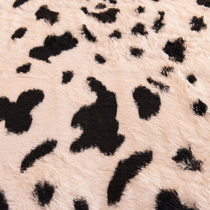 Fluffy Faux Mink & Velvet Fleece Quilt Cover Set - Cow