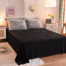 Load image into Gallery viewer, Fluffy Faux Mink &amp; Velvet Fleece Quilt Cover Set - Black white