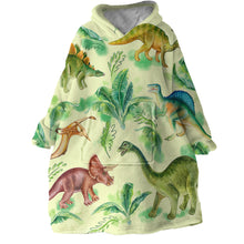 Load image into Gallery viewer, Blanket Hoodie - Dinosaur (Made to Order)