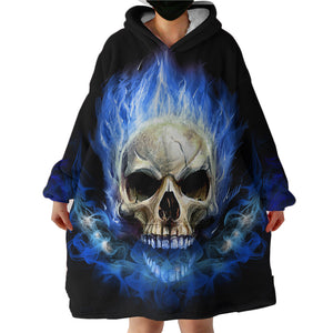 Blanket Hoodie - Flame Skull (Made to Order)