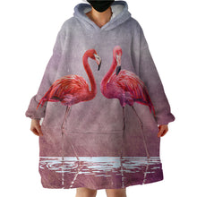Load image into Gallery viewer, Blanket Hoodie - Flamingo (Made to Order)