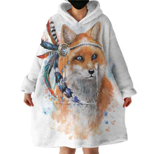 Load image into Gallery viewer, Blanket Hoodie - Fox Boho (Made to Order)