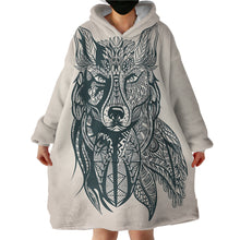 Load image into Gallery viewer, Blanket Hoodie - Fox Sketch (Made to Order)