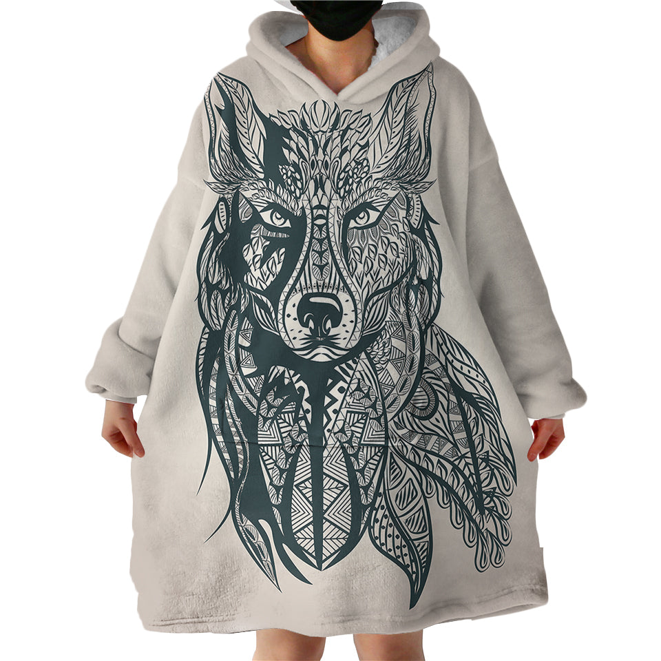 Animal sketched hoodie hotsell