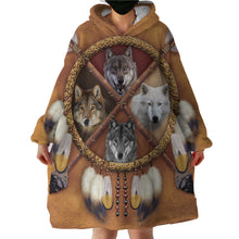 Load image into Gallery viewer, Blanket Hoodie - Foxes