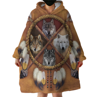 Blanket Hoodie - Foxes (Made to Order)