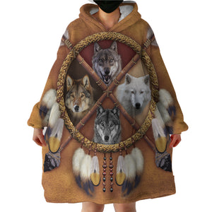 Blanket Hoodie - Foxes