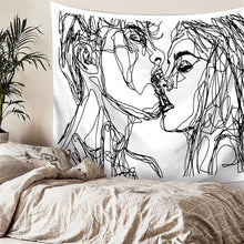 Load image into Gallery viewer, Line Draw Wall Tapestry